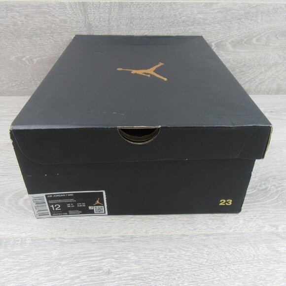 Air Jordan 1 Mid Shadow Red Black Shoes Mens Size 12 NEW - Picture 13 of 16